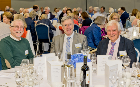 A group photo of UCD alumni at their class reunion.